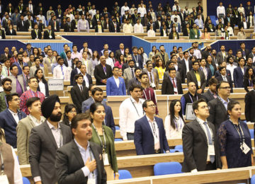 Seminar audience seated in an auditorium